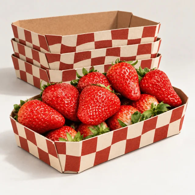 Caixas Personalizadas para Frutas do Modelo 1 — Fornecimento para Marcas de Produtos Agrícolas — visualização da composição e da arte personalizada